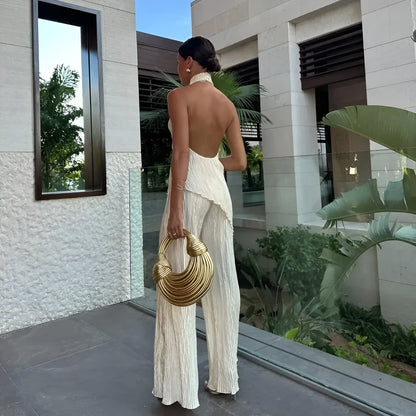 Briarlee Pleated Set in Ivory