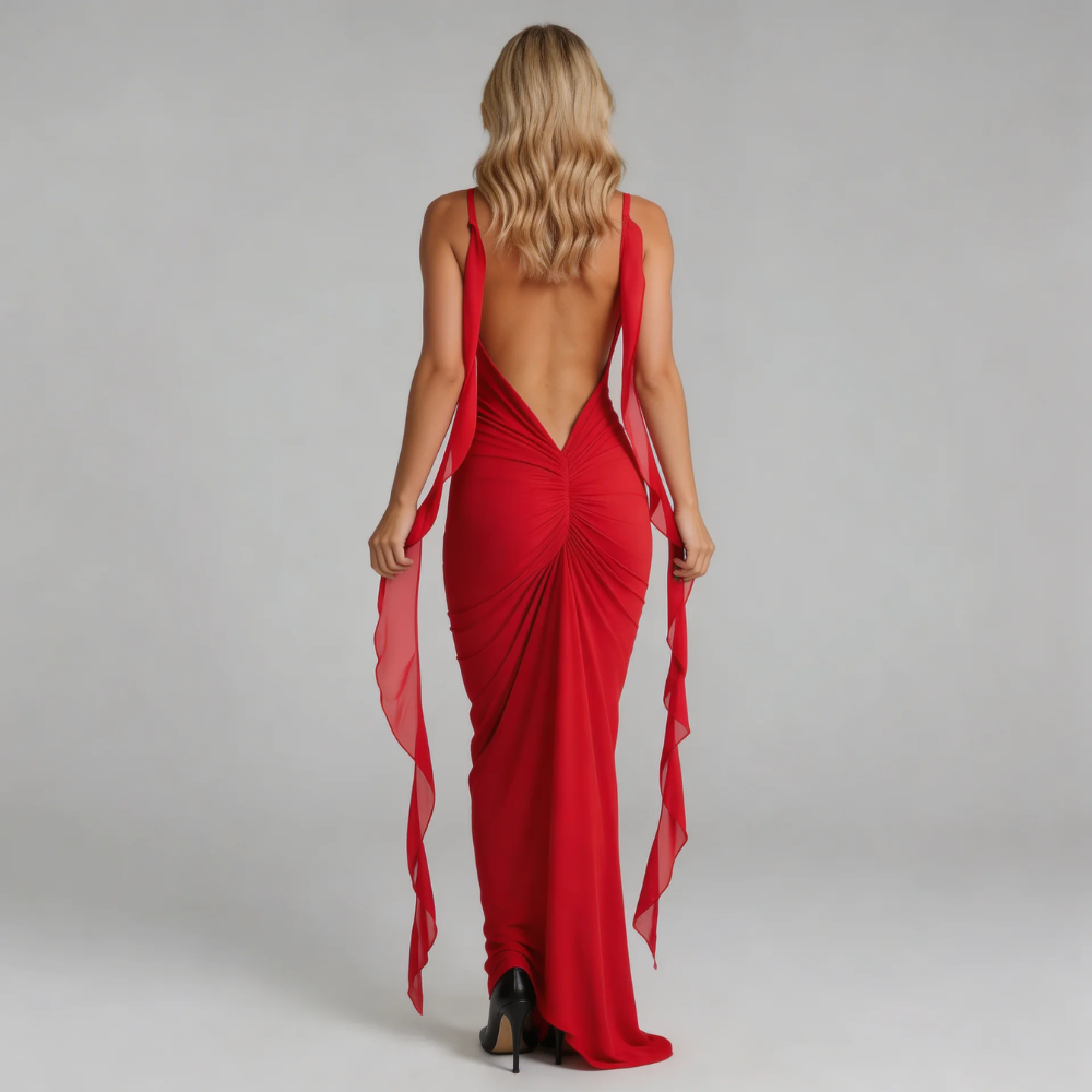 Cecelia Rosette Maxi Dress