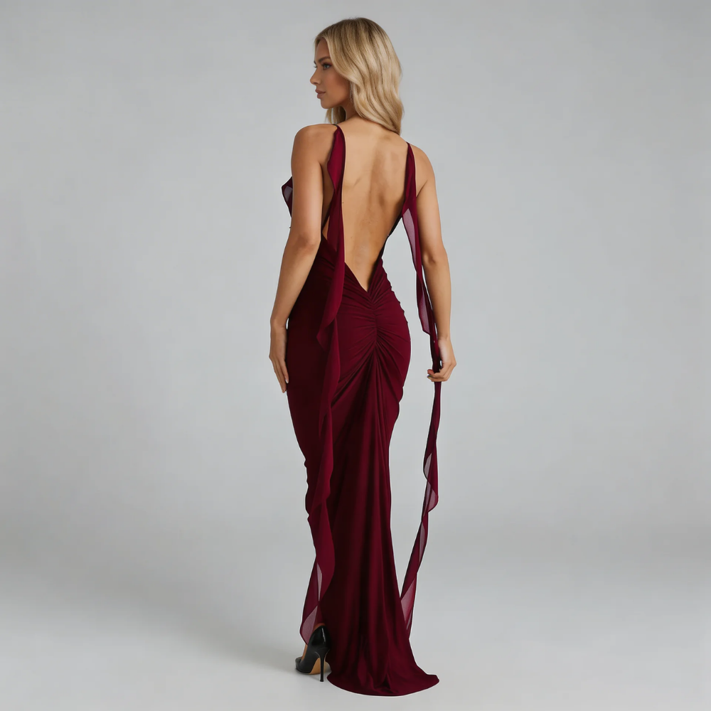 Cecelia Rosette Maxi Dress