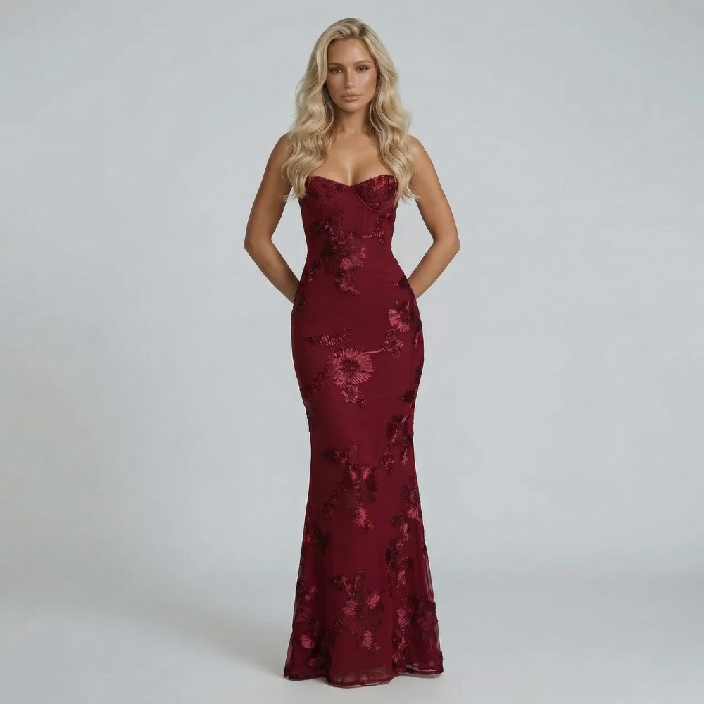 Celestina Embroidered Maxi Dress - product image 5