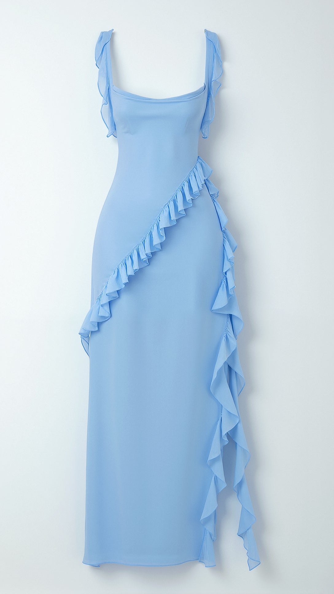 Claire Ruffle Maxi Dress