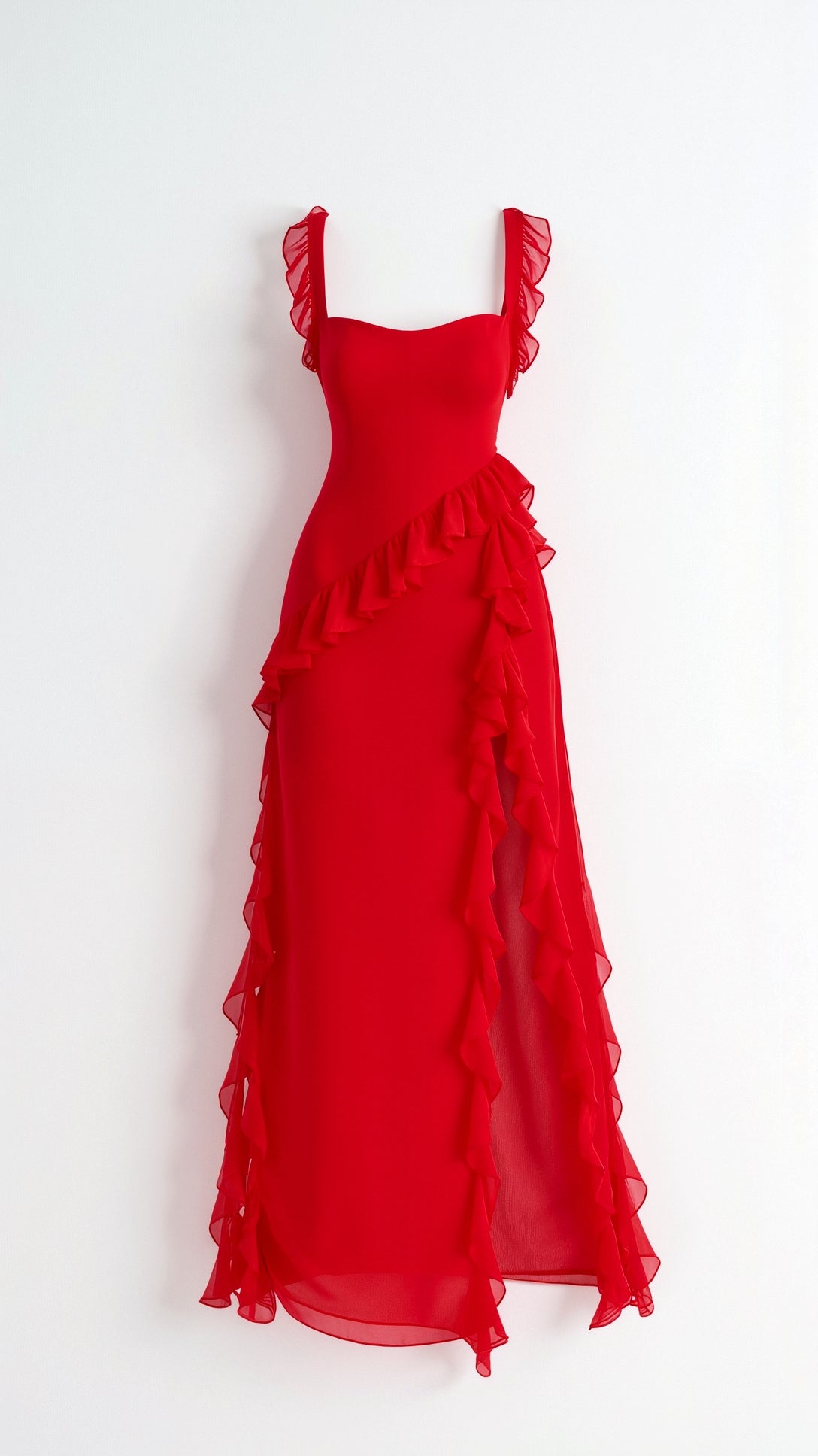 Claire Ruffle Maxi Dress