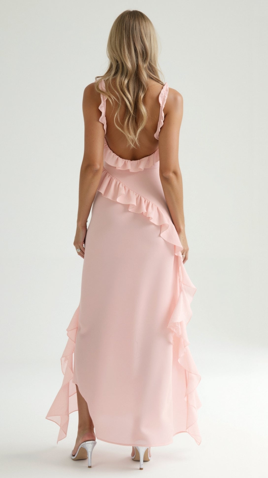 Claire Ruffle Maxi Dress