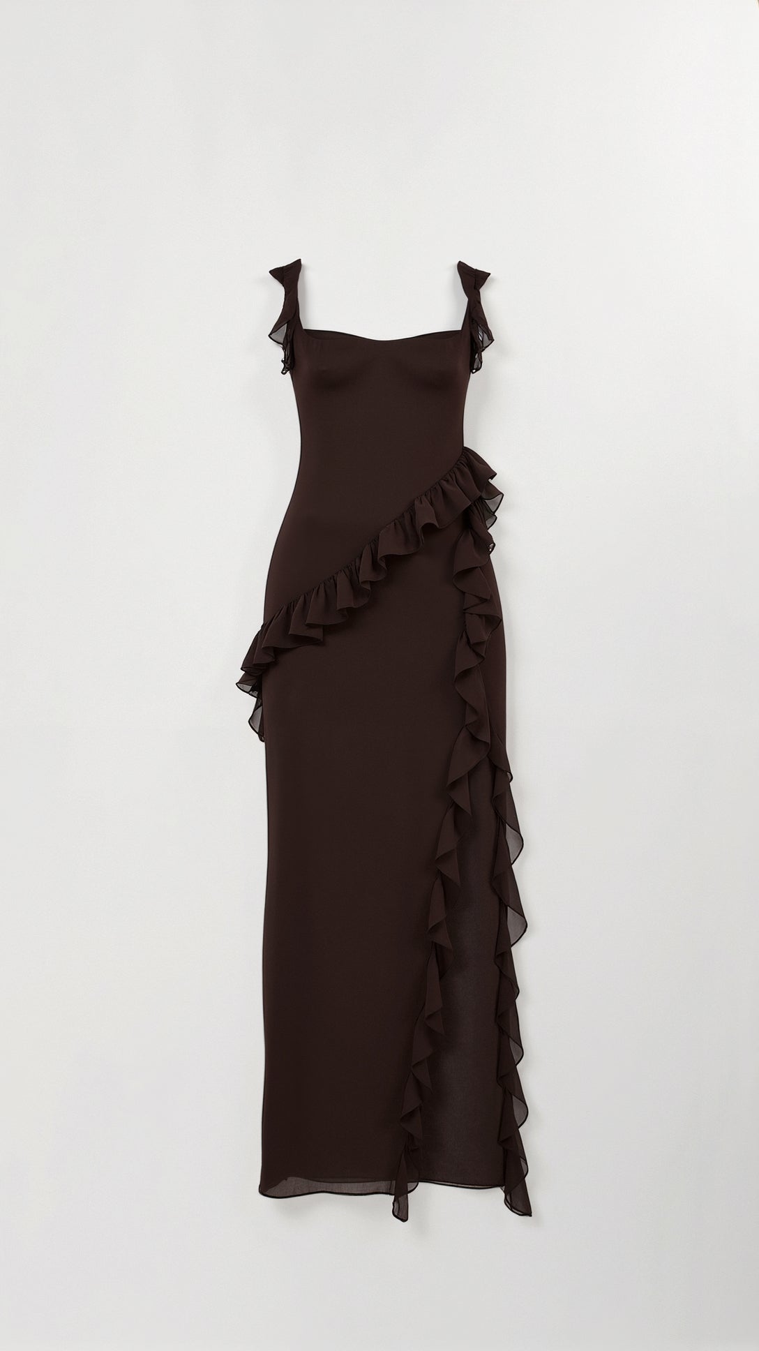 Claire Ruffle Maxi Dress