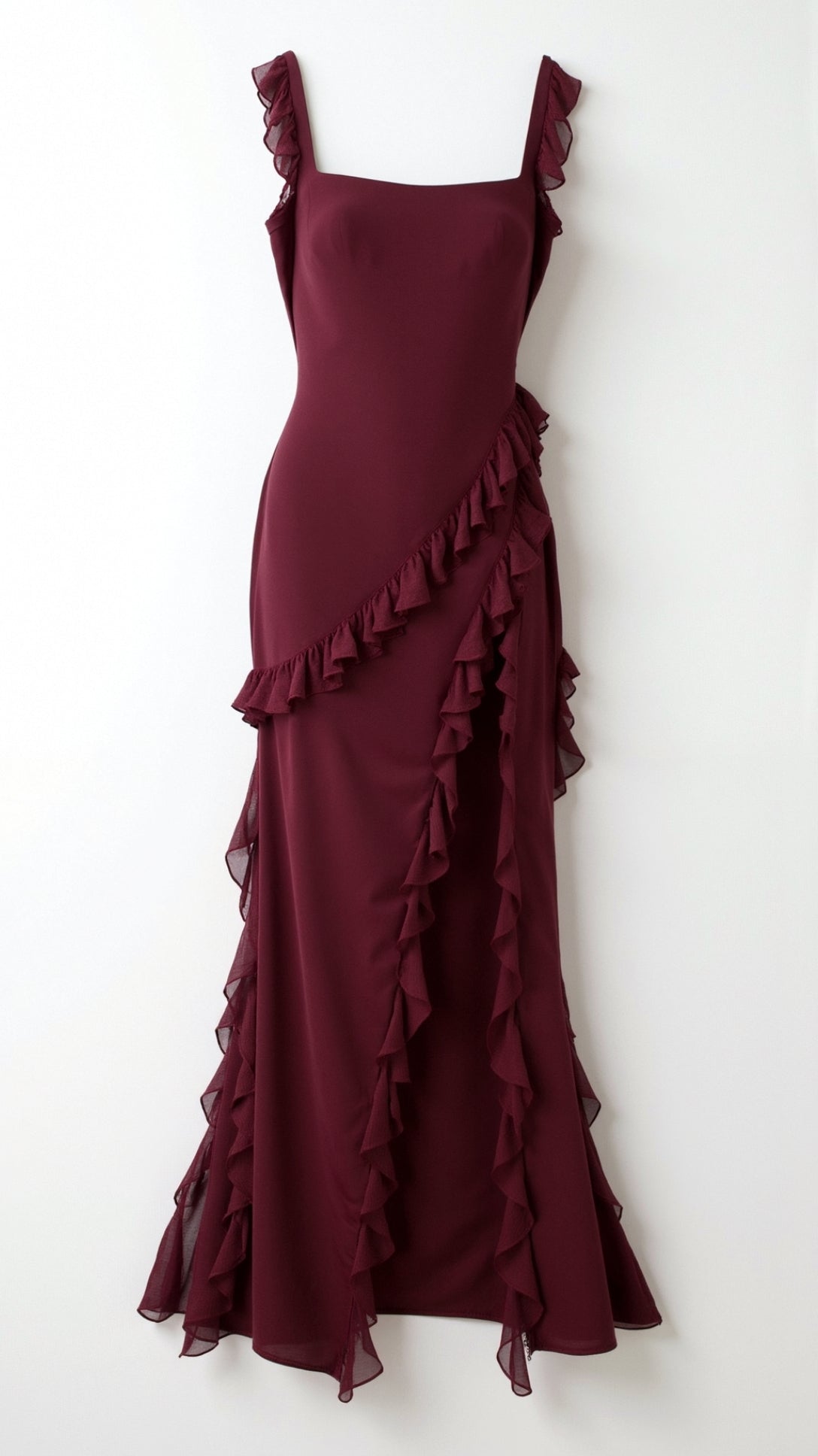Claire Ruffle Maxi Dress