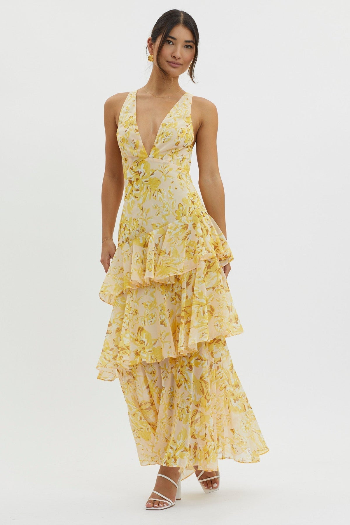 Clara V Neck Maxi Dress