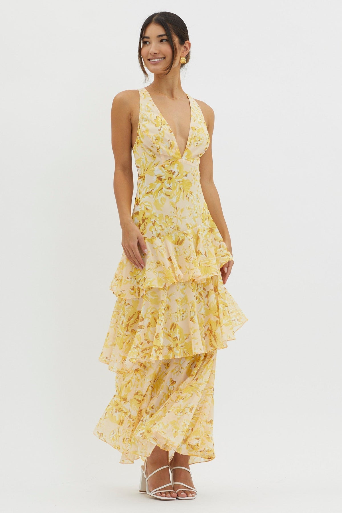 Clara V Neck Maxi Dress