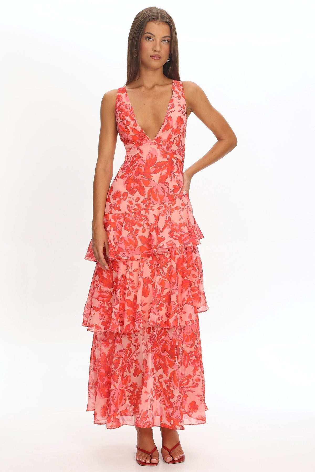 Clara V Neck Maxi Dress