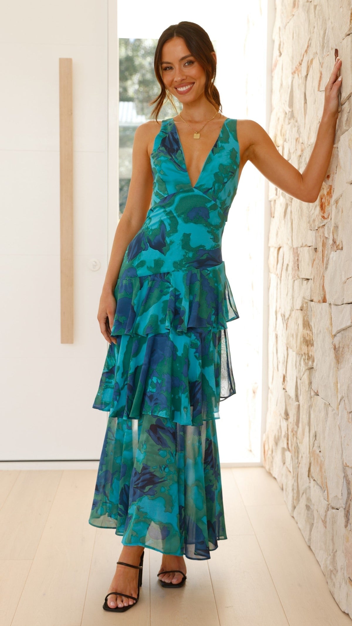 Clara V Neck Maxi Dress
