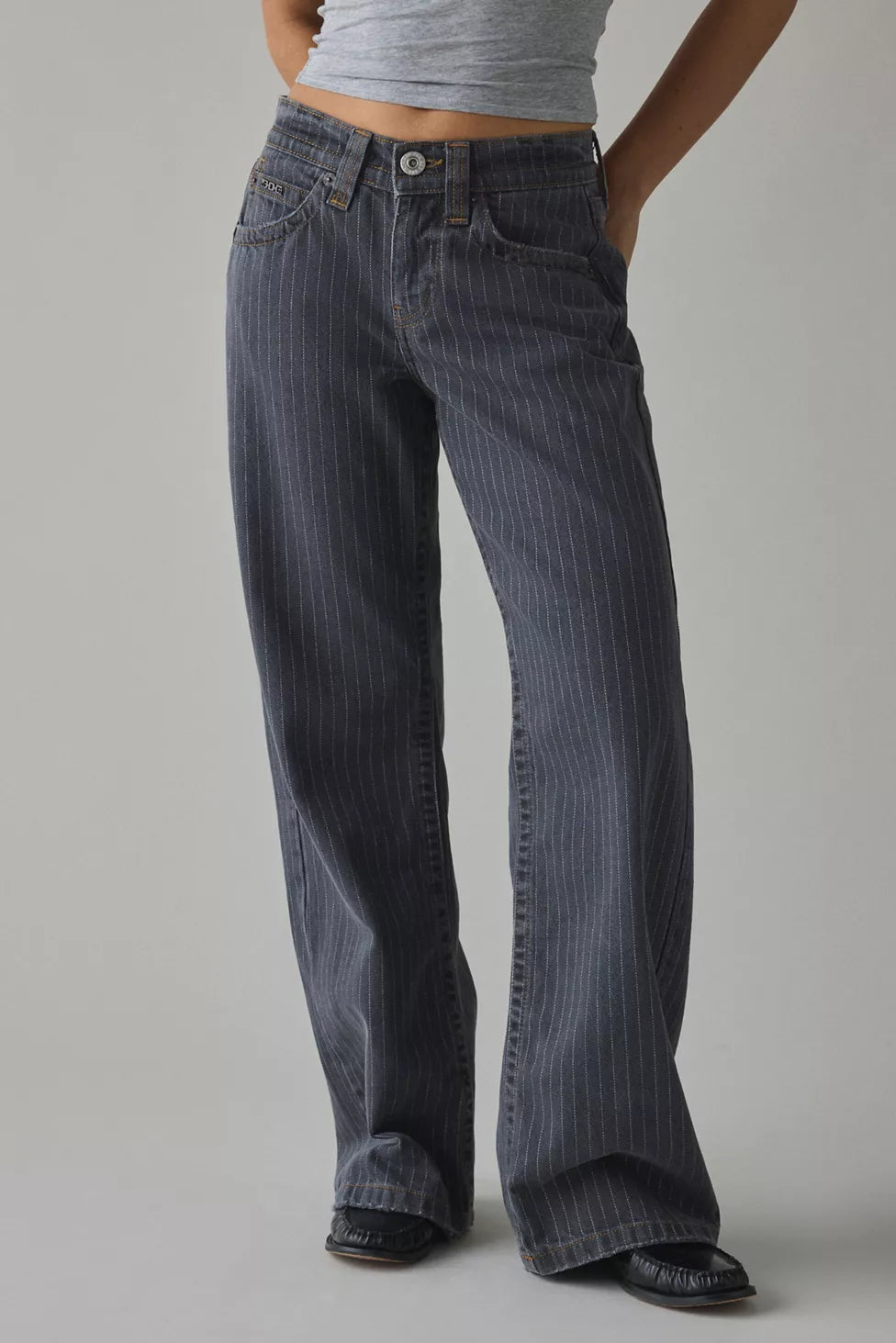 Women stripe pinstripe piece, detail