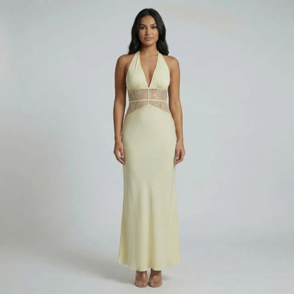 Selina Halter Lace Maxi Dress - product image 6