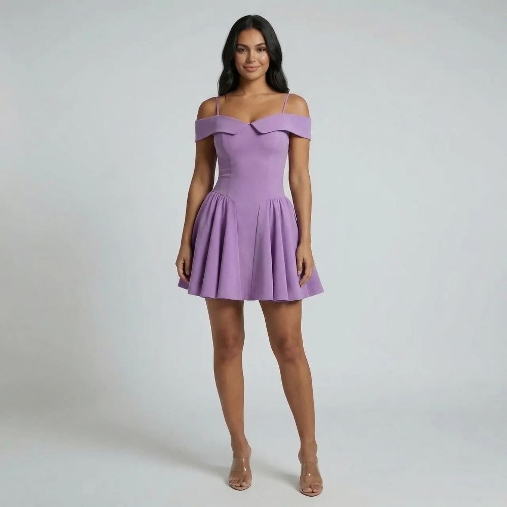Evelina Foldover Mini Dress - product image 6