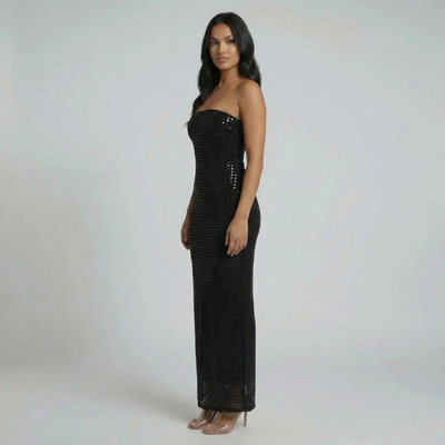 Dominique Sequin Maxi Dress