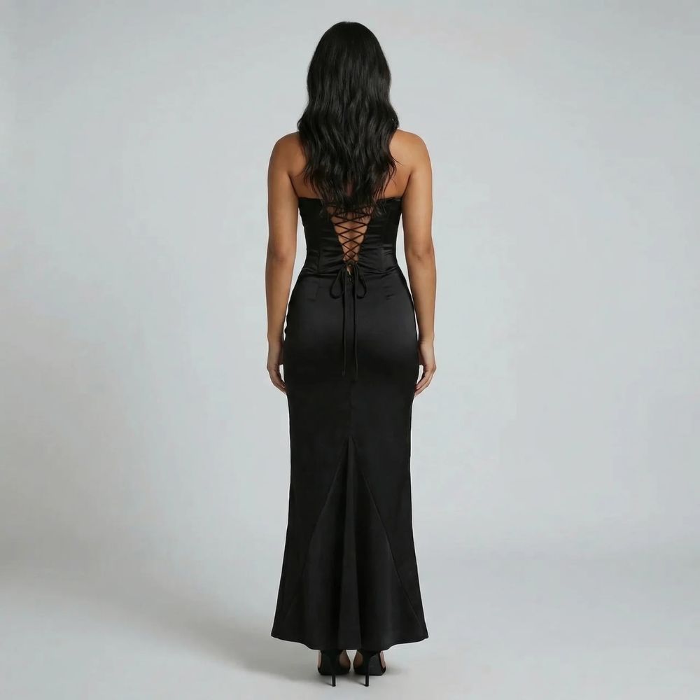 Elara Lace-Up Maxi Dress - product image 5