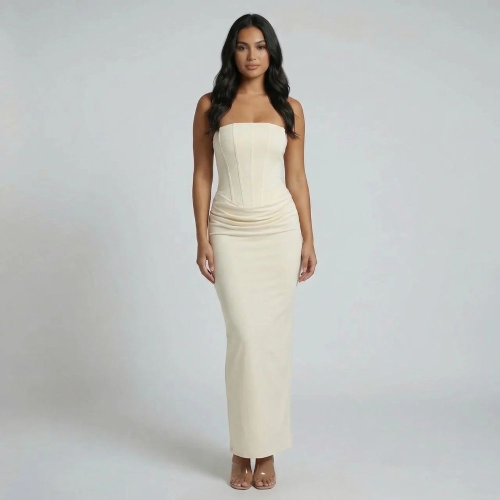 Elara Lace-Up Maxi Dress - product image 6