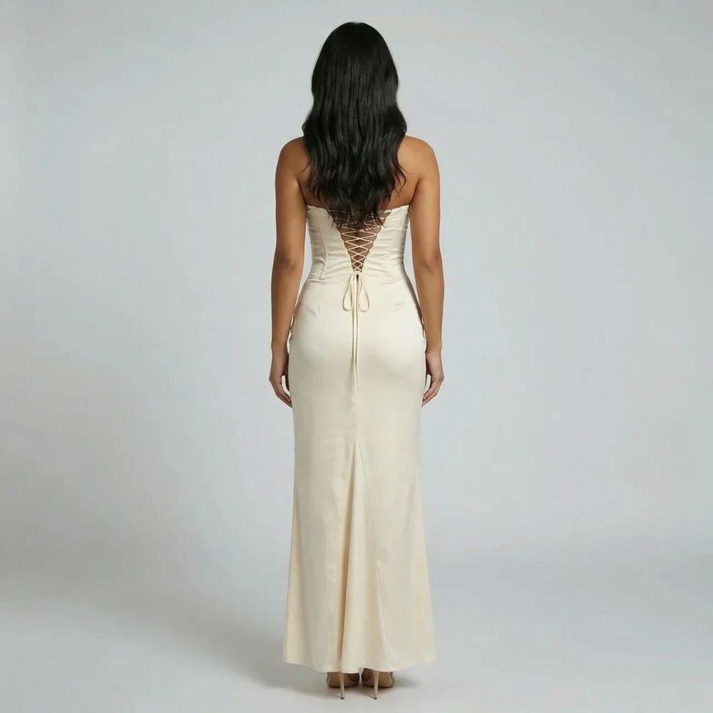Elara Lace-Up Maxi Dress - product image 8