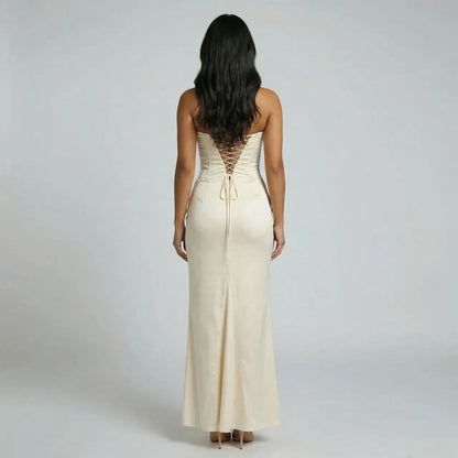 Elara Lace-Up Maxi Dress - product image 8