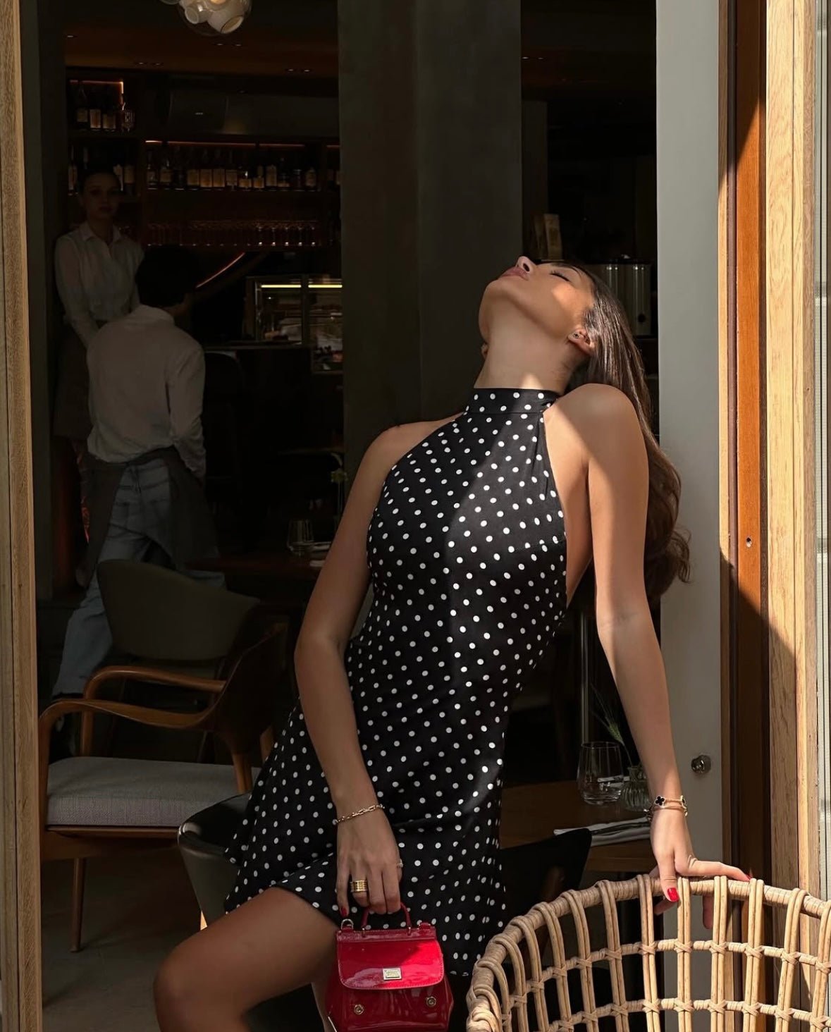 Eleanor Sleeveless Mini Dress in Black