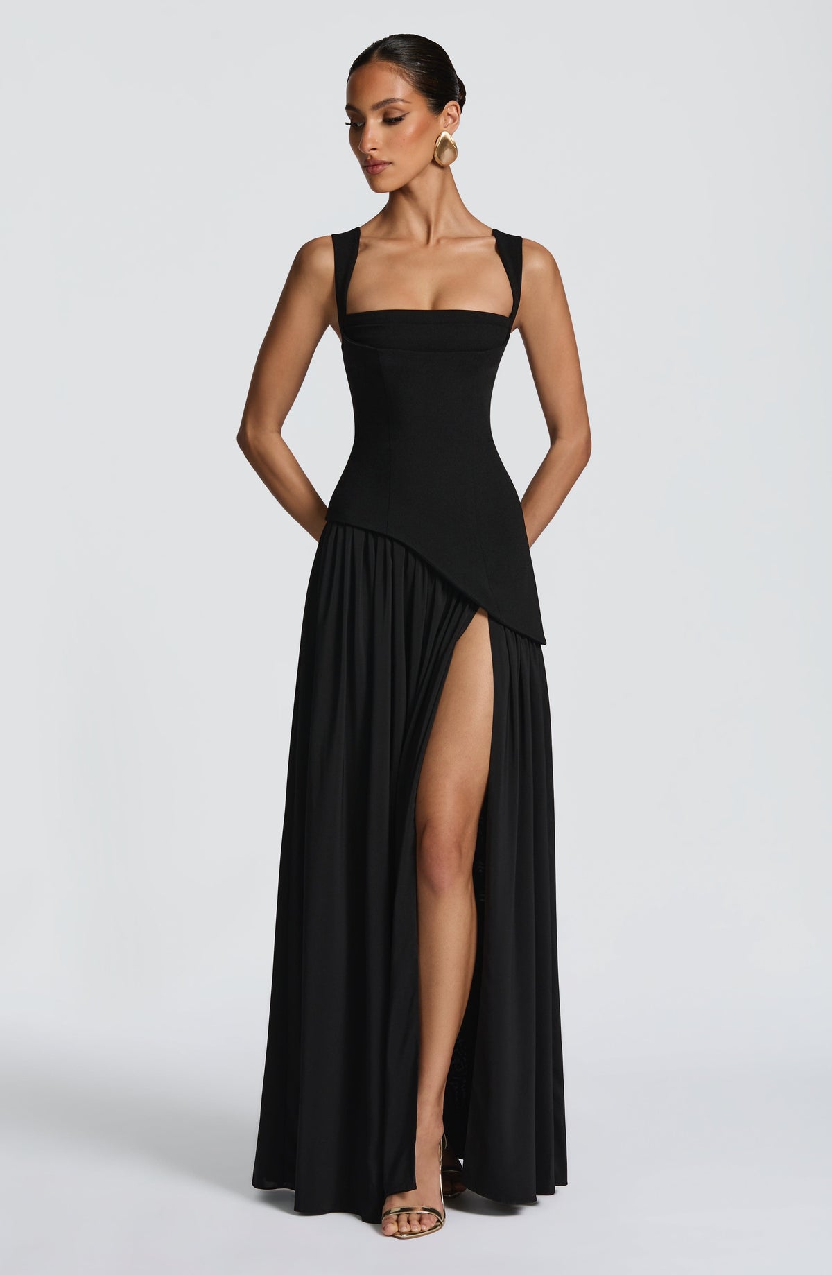 Eleanor Square Neck Maxi Dress