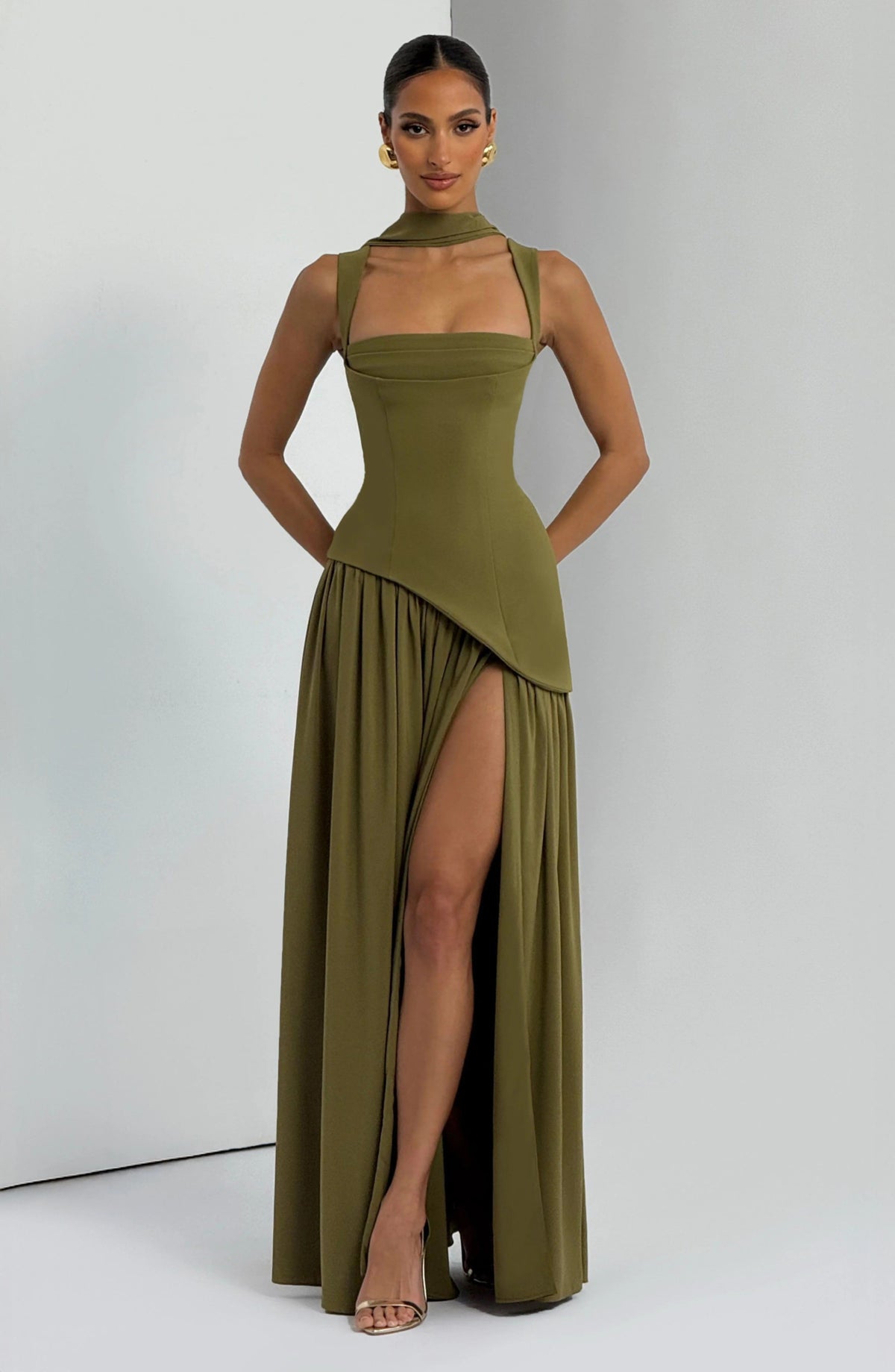Eleanor Square Neck Maxi Dress