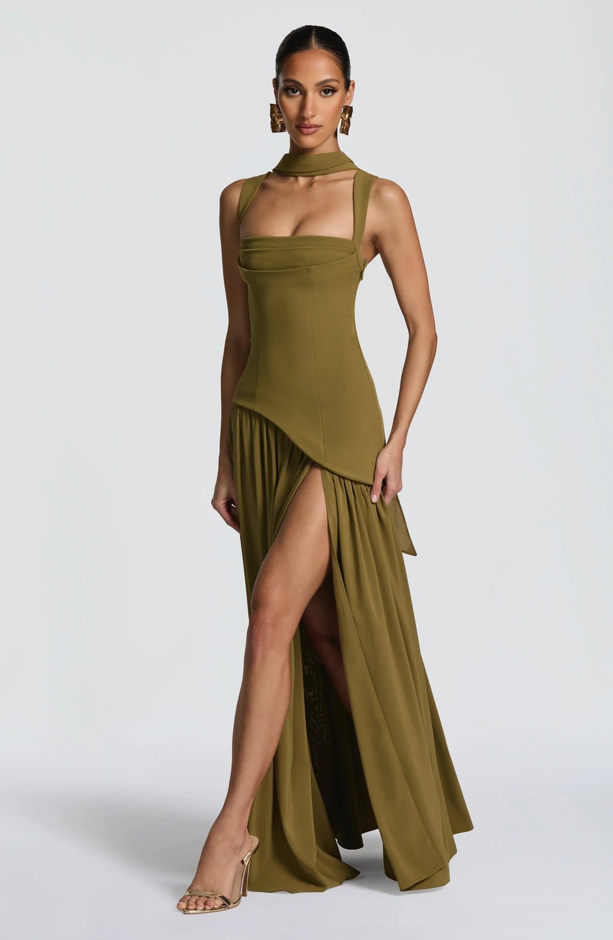 Eleanor Square Neck Maxi Dress