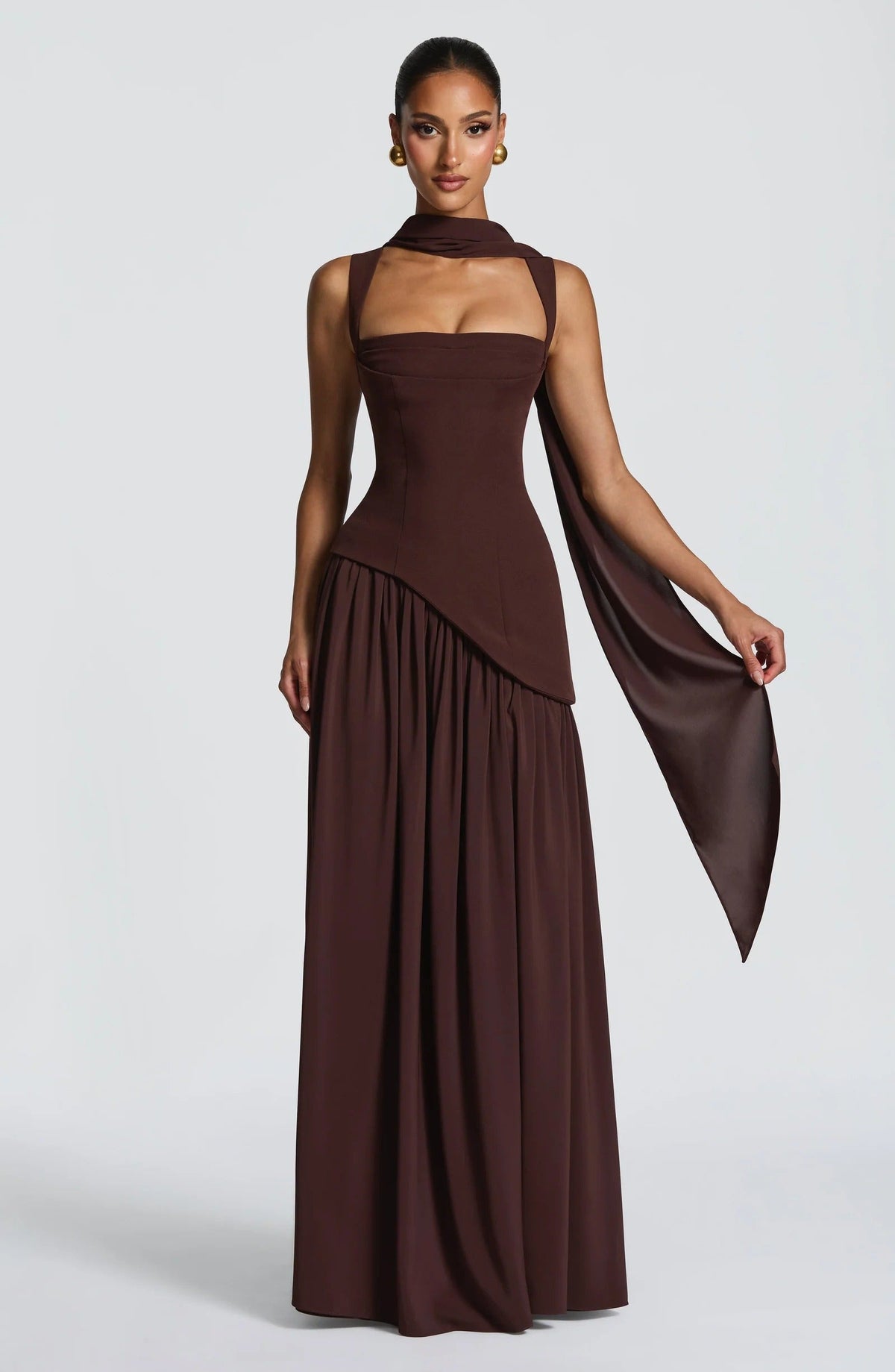 Eleanor Square Neck Maxi Dress