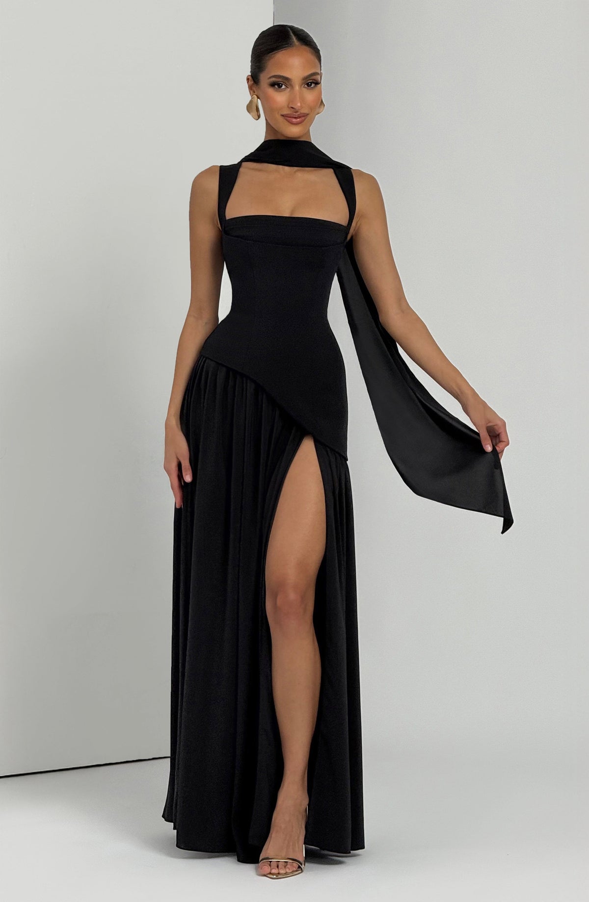 Eleanor Square Neck Maxi Dress