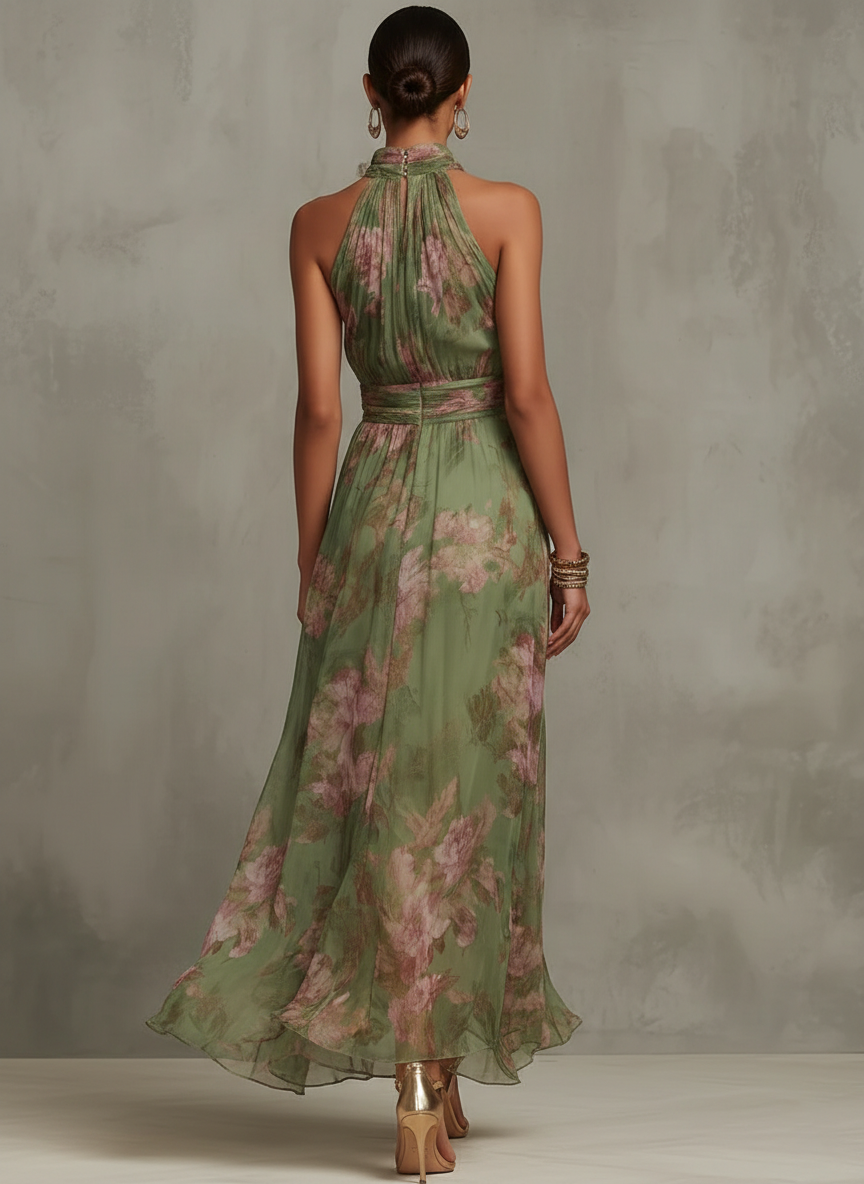 Elegance Halter Maxi Dress