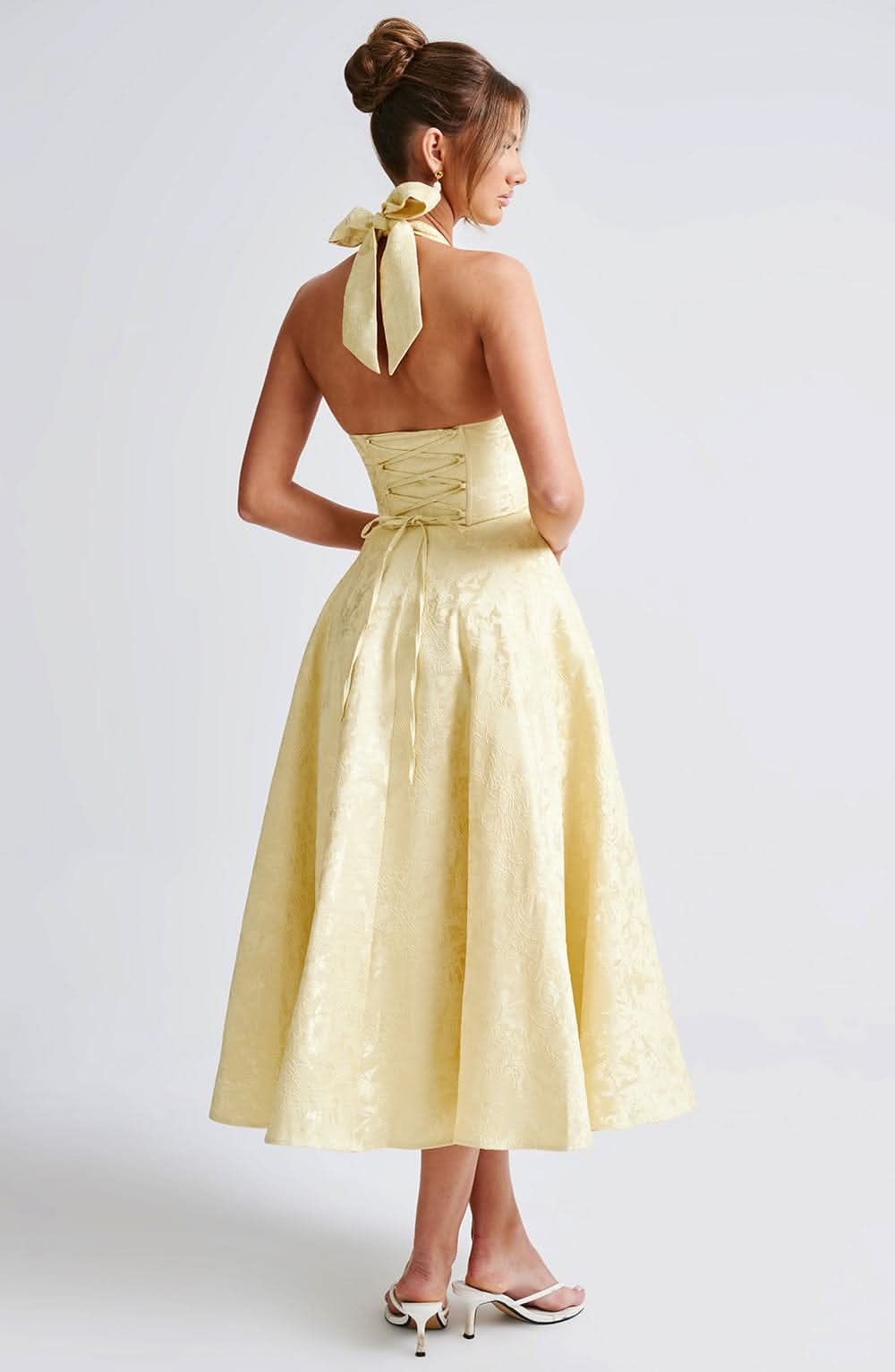 Elegance Halter Midi Dress