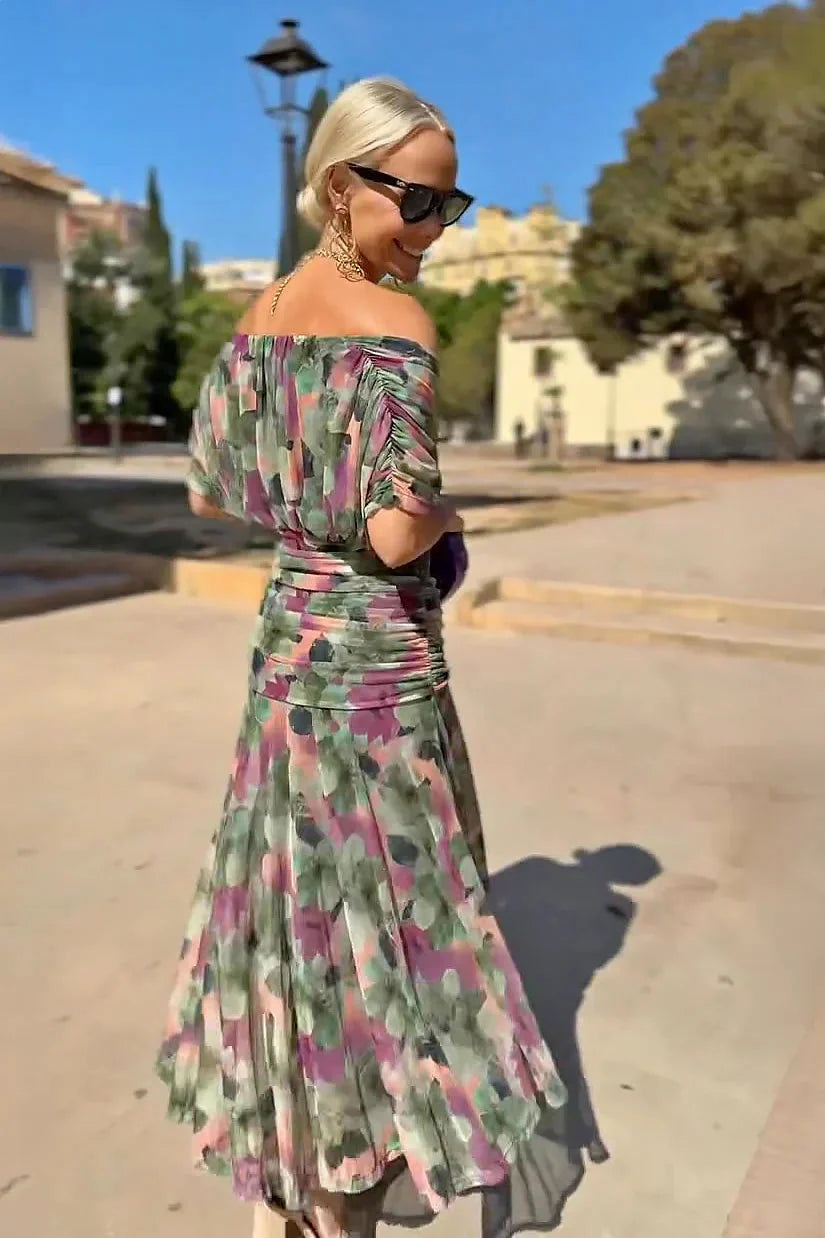 Elegance Off Shoulder Maxi Dress