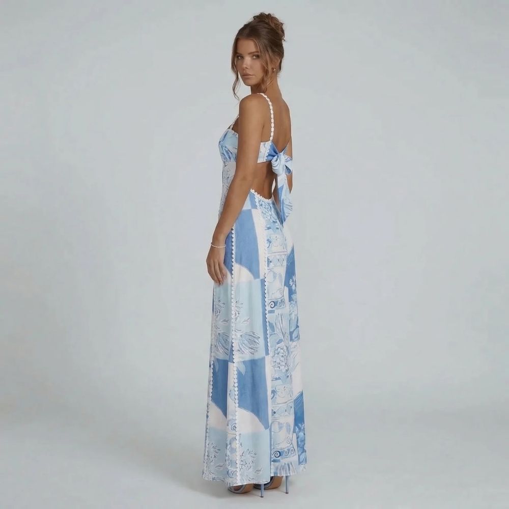 Eliana Bow Maxi Dress