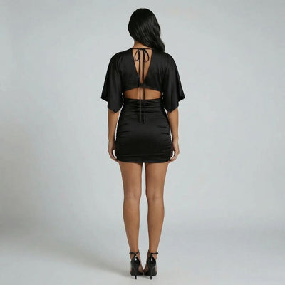 Elisa Ruched Mini Dress
