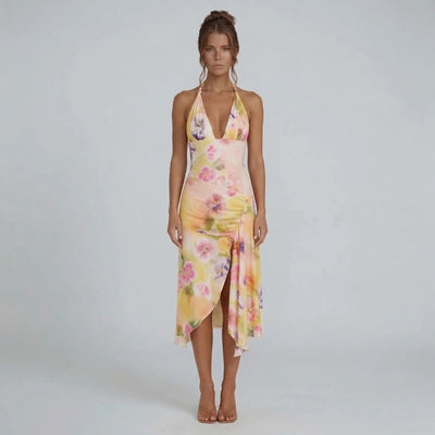 Elowen Ruched Midi Dress