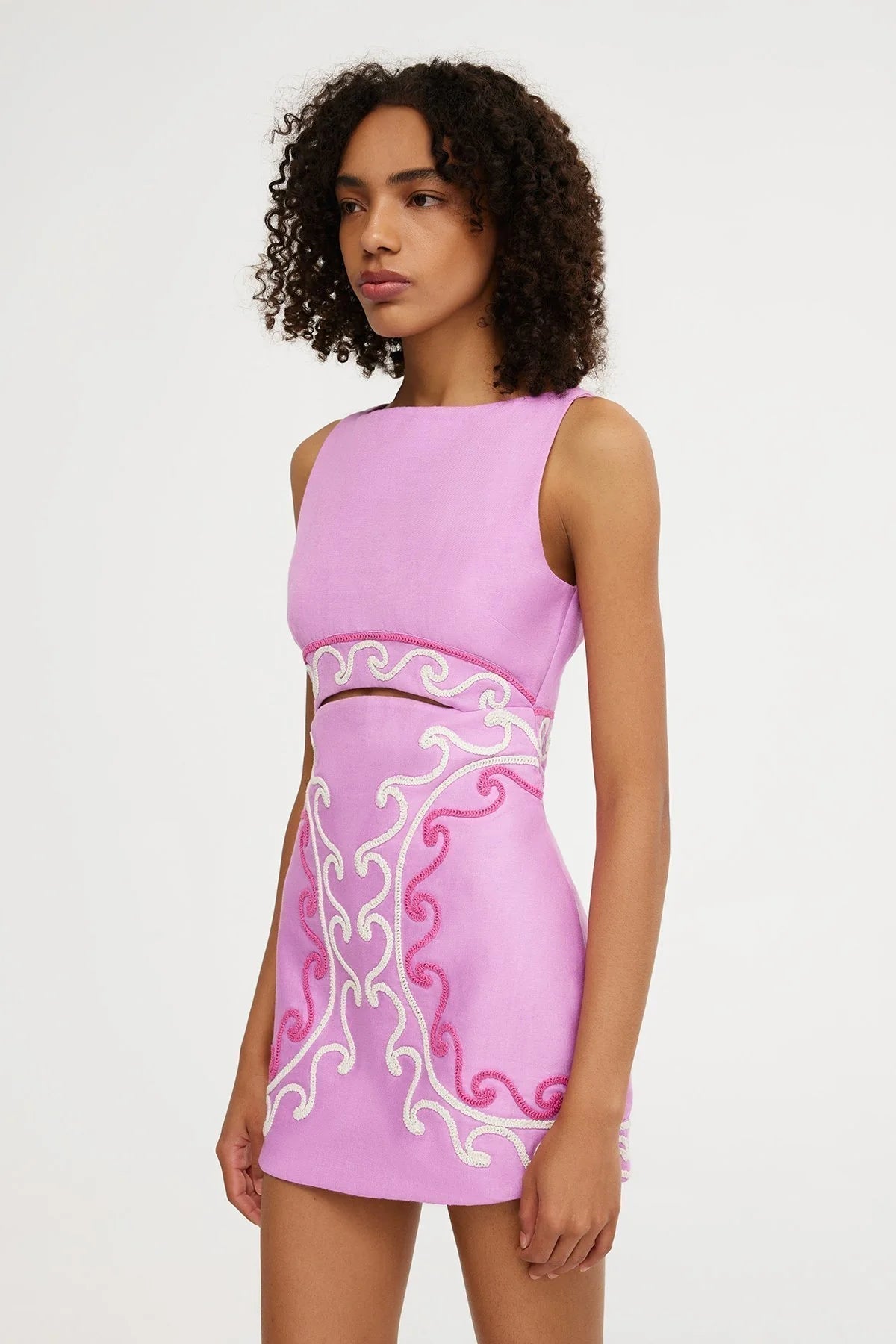Emeline Bow Mini Dress
