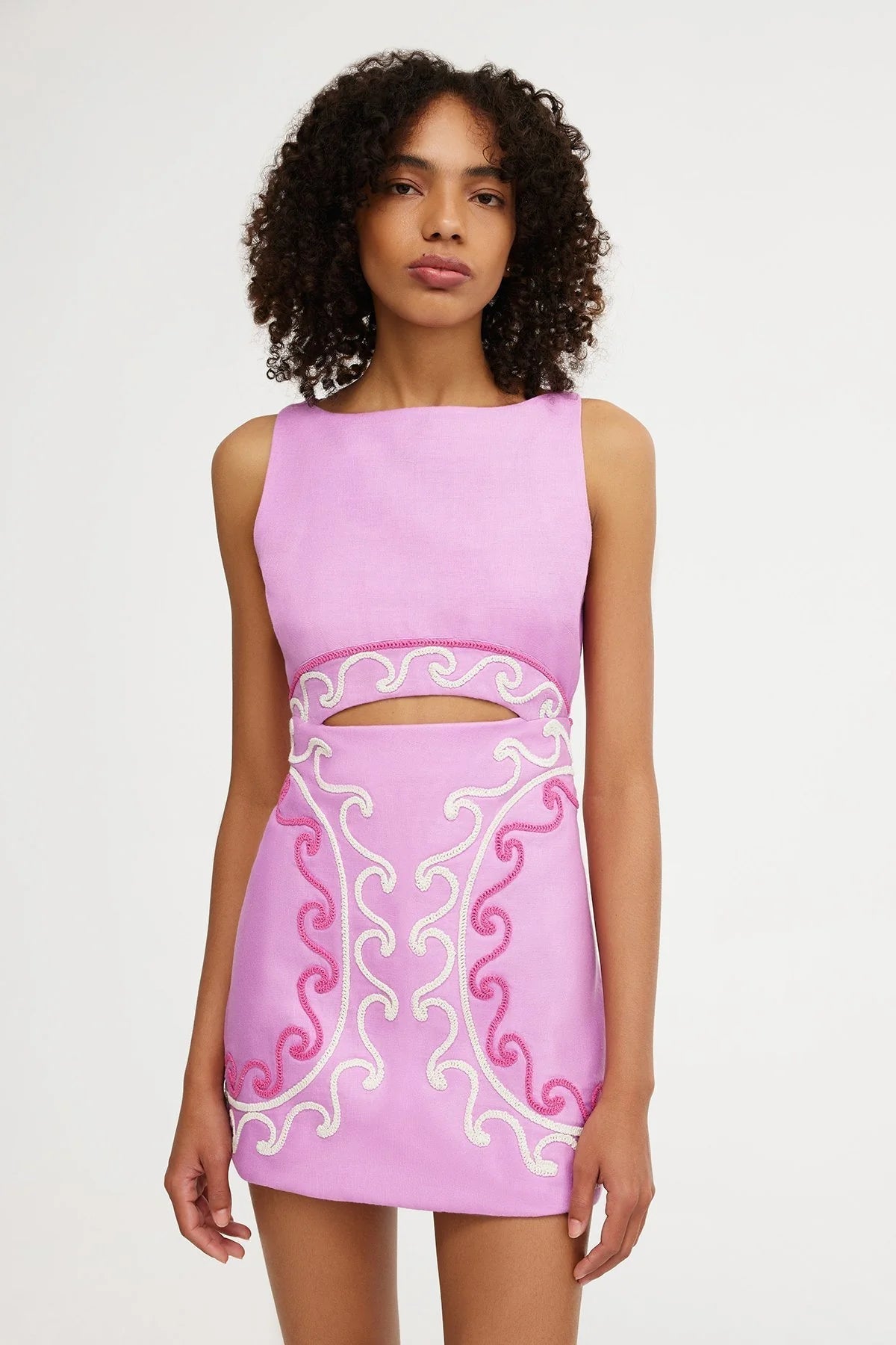 Emeline Bow Mini Dress