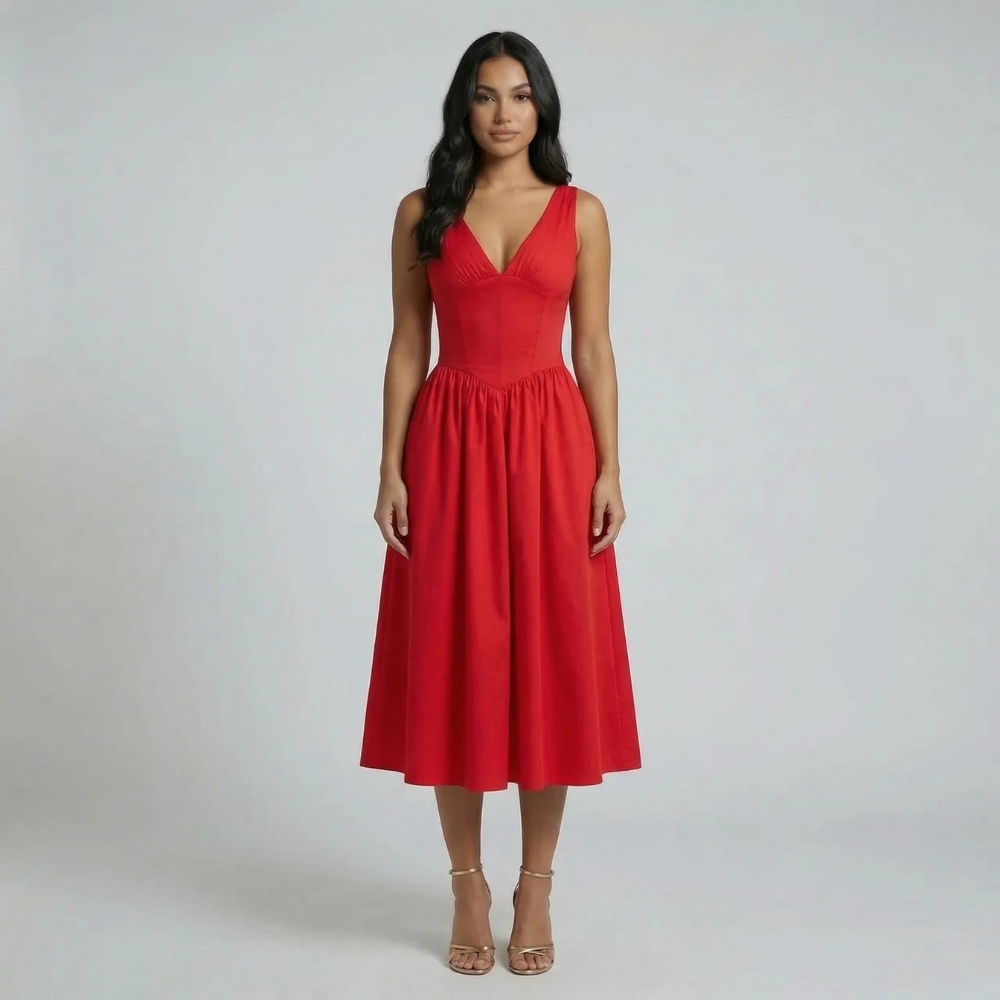 Cassandra Tie Midi Dress - product image 10
