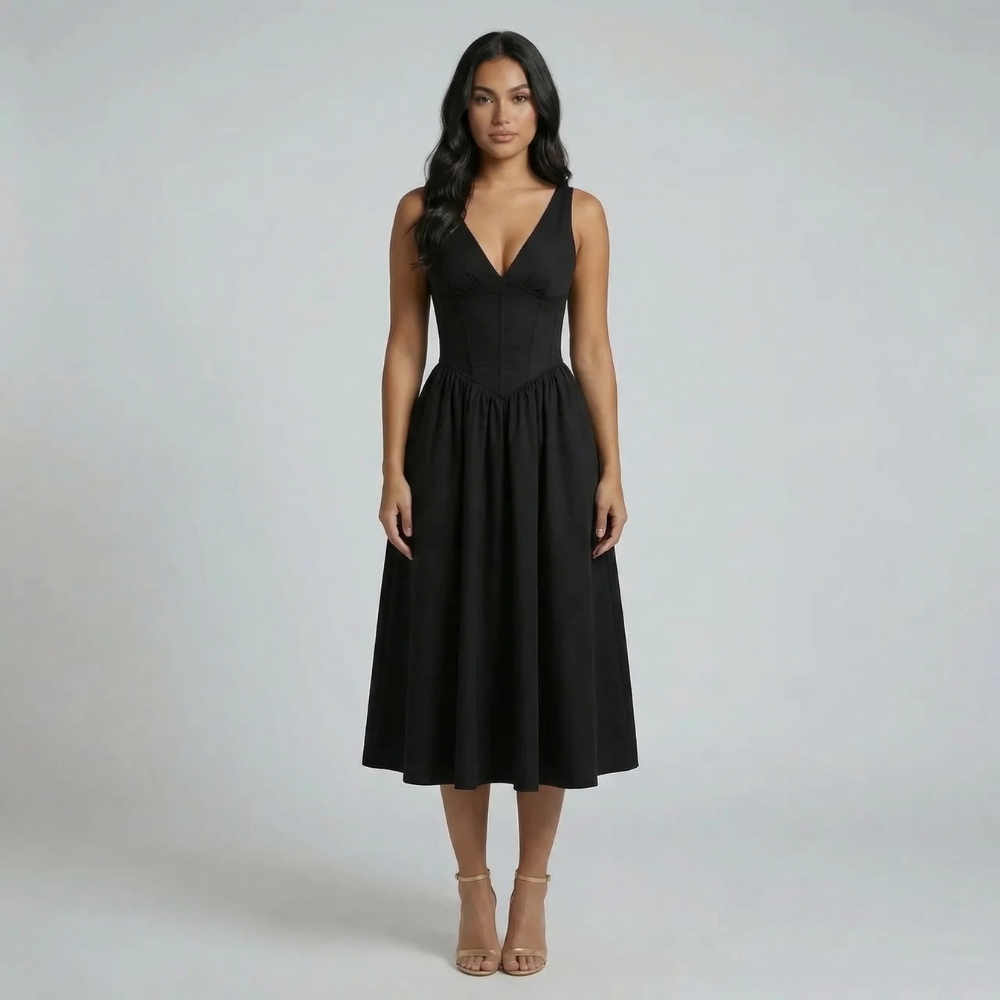 Cassandra Tie Midi Dress - product image 8