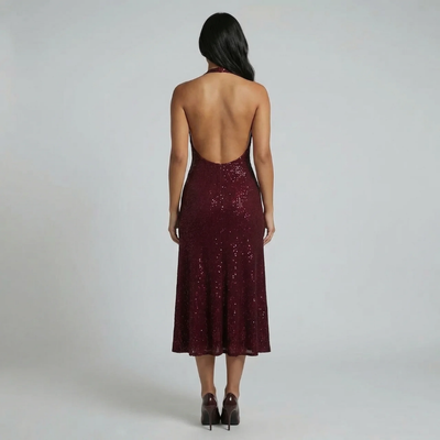Emily Sequin Midi Dress