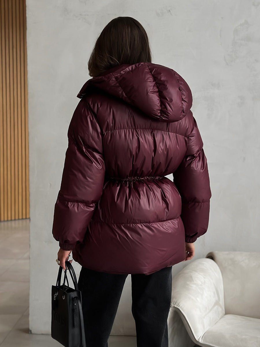 Esther Drawstring Waist Jacket in Black