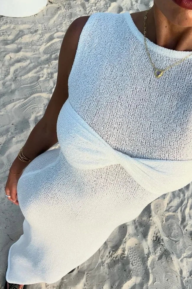 Everly Crew Neck Sweater in Blue