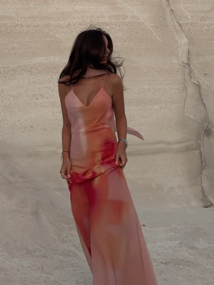 Fayah Open-back Maxi Dress