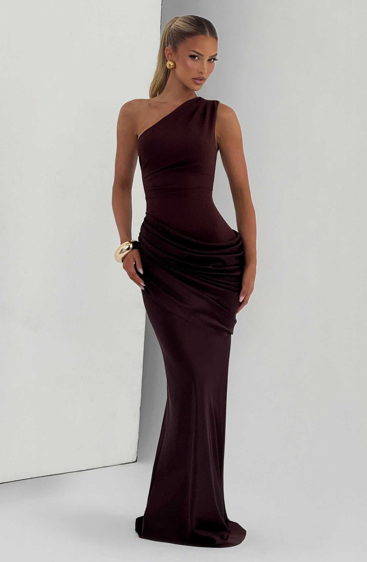 Fleur One Shoulder Maxi Dress