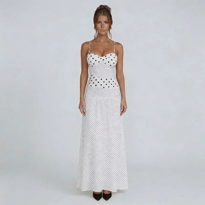 Genevieve Polka Maxi Dress