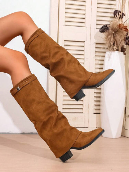 Women boots, back view