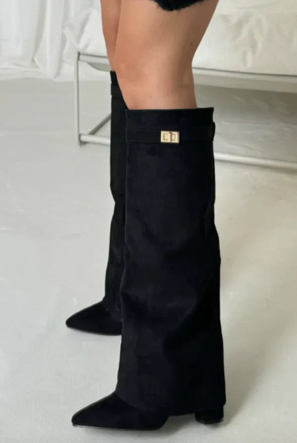 Women boots, detail close-up