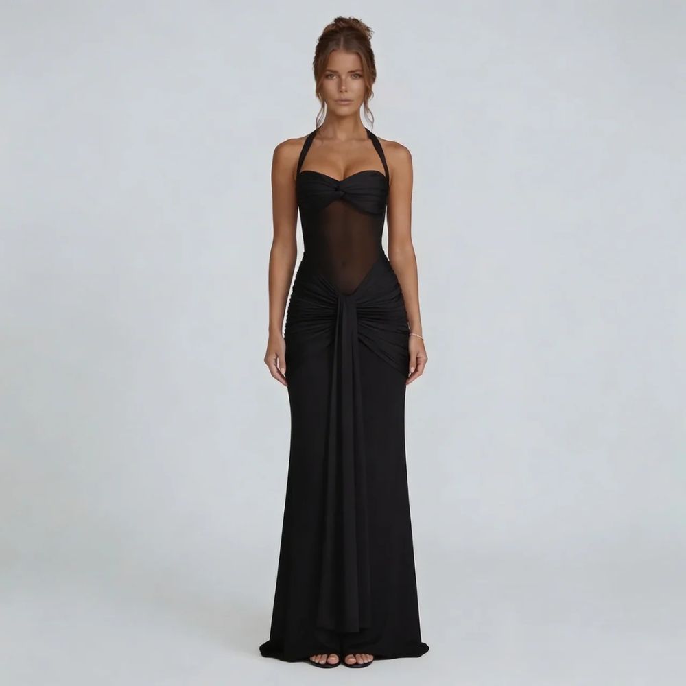 Grace Ruched Maxi Dress