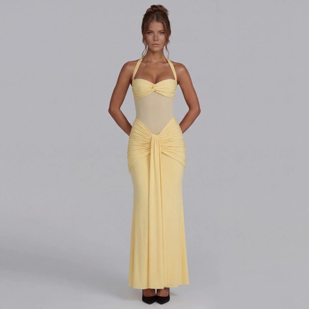 Grace Ruched Maxi Dress