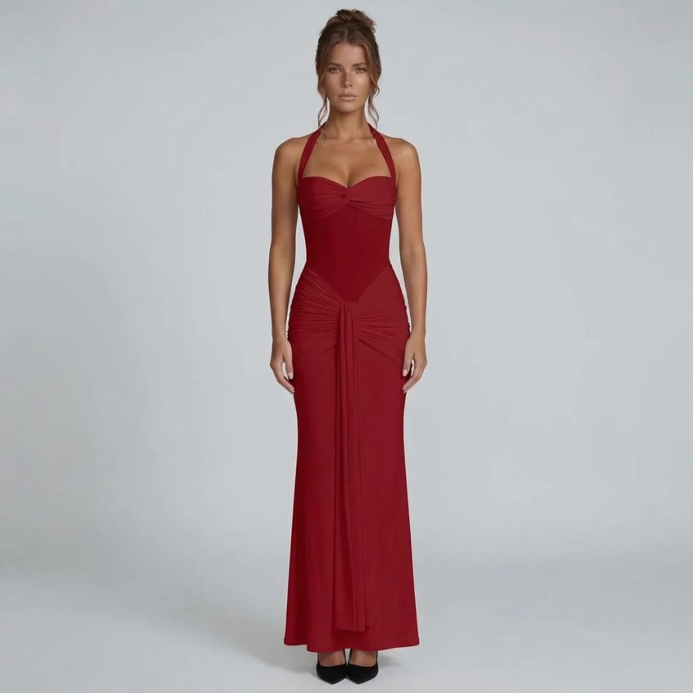 Grace Ruched Maxi Dress