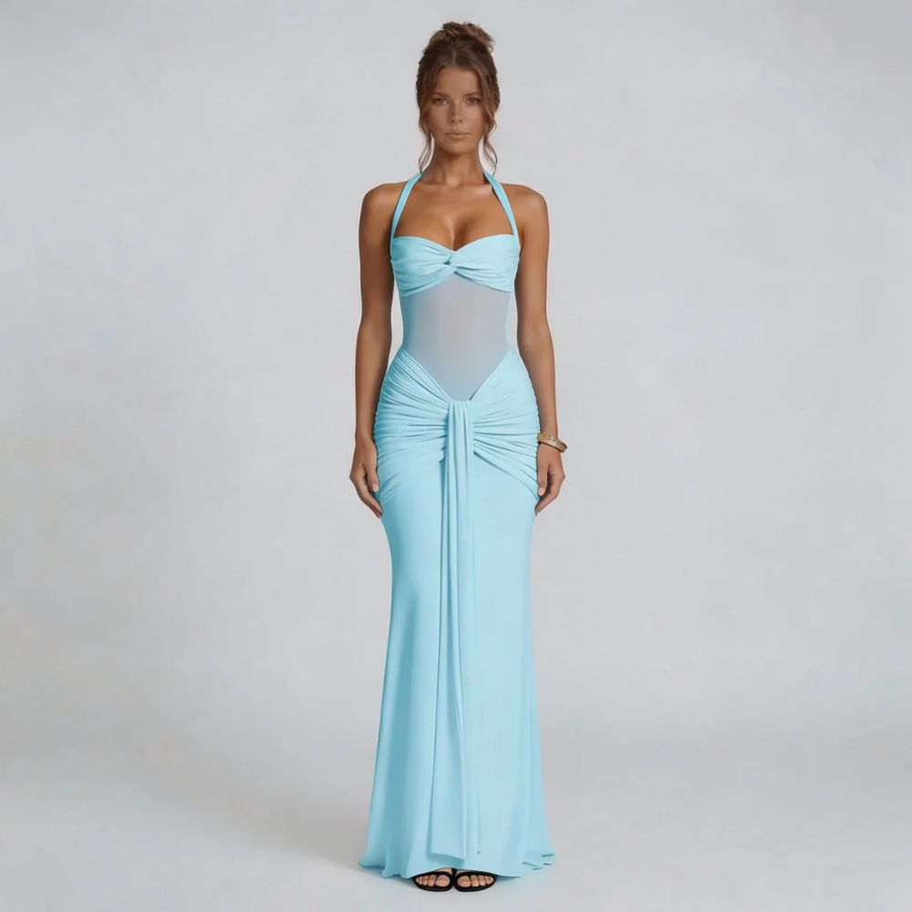 Grace Ruched Maxi Dress