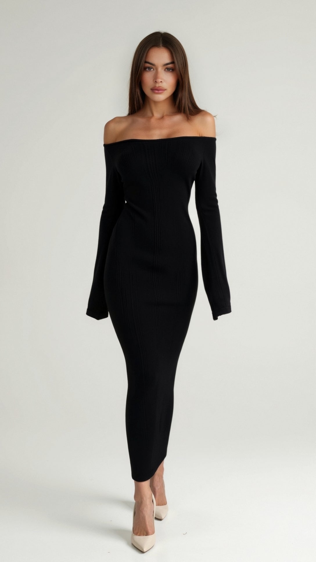 Harlow Off-Shoulder Maxi Dress
